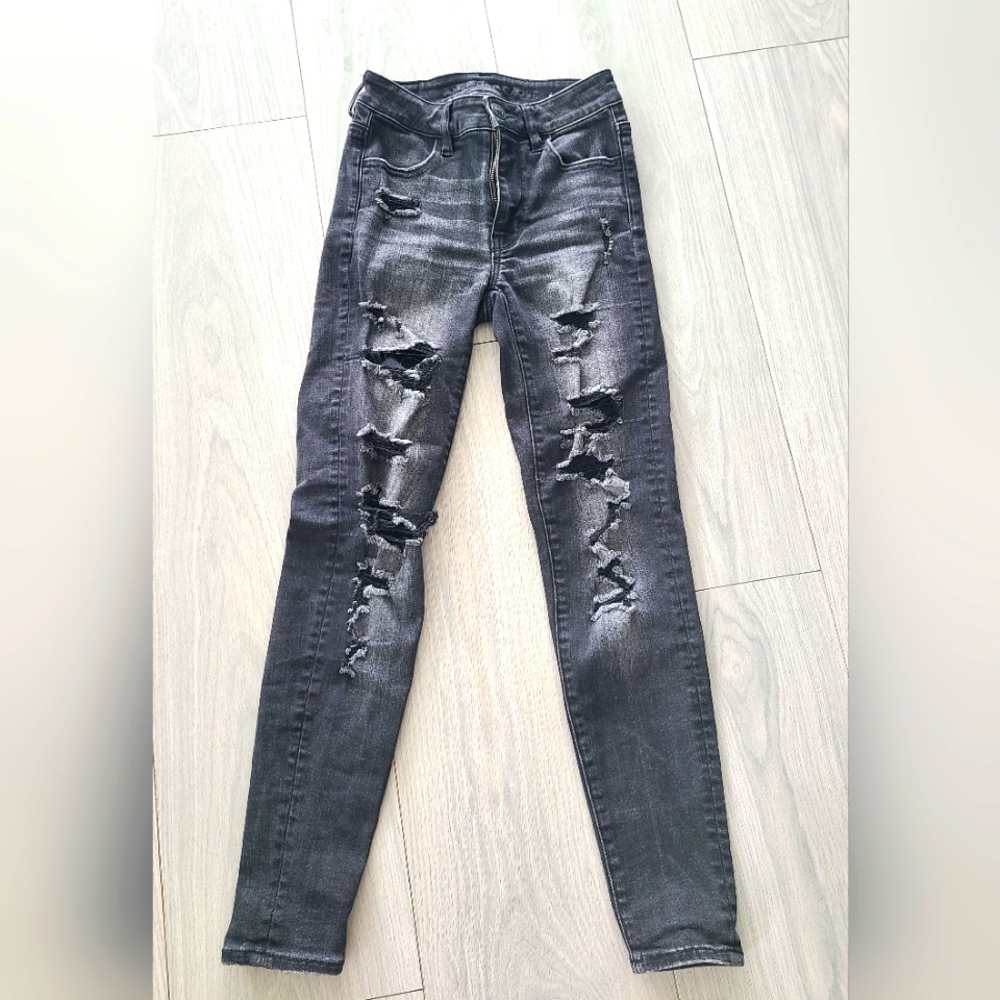 American Eagle ripped jeans